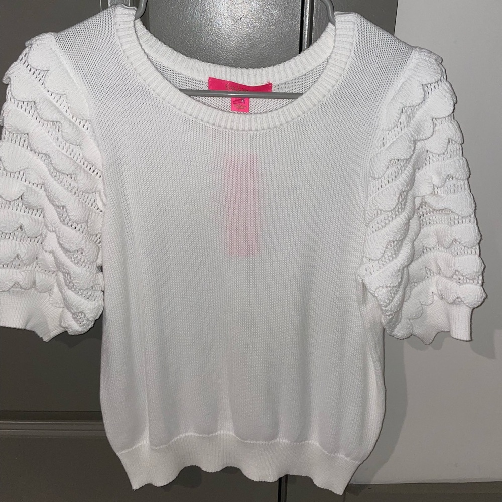 Lily Pulitzer Pipette Sweater in Resort White